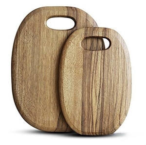 Premium Quality Chopping Board With Rectangular <b>Shape</b> Natural Finished With Hanging Hole Set of 2 Chopping <b>Blocks</b> - Product Image 1