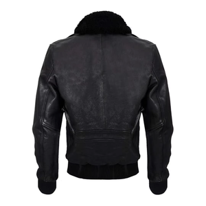 Chaqueta de cuero de motorista Twill para hombre Diseño elegante de dos tonos con bolsillos con cremallera para ropa informal y de motocicleta Pedidos OEM - Product Image 4