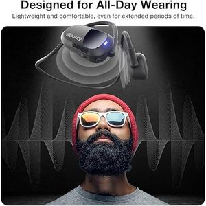 UU000136 Auricolari Sportivi Wireless Bluetooth Open-Ear con Doppio Microfono e Conduzione Aerea Reale Compatibili - Product Image 3