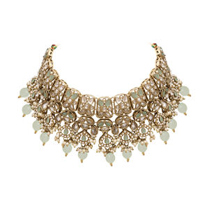 Collar de oro tradicional de la colección de bodas, joyería de AD inversa, cadenas chapadas en Mehandi, regalo para ella - Product Image 4