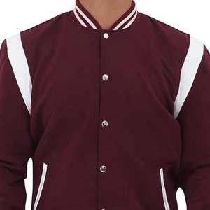 Chaqueta Universitaria Negra con Logotipo Personalizado, Estilo Universitario Clásico, Ropa de Calle, Chaqueta de Béisbol, Fabricante Mayorista OEM/ODM - Product Image 5