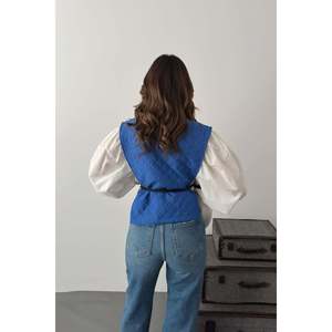 ชุดเสื้อเชิ้ตคาดเข็มขัดสีน้ำเงินและเสื้อคลุมโปโล - สีน้ำเงิน - Product Image 5