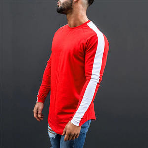 Vente en gros Streetwear pour hommes T-shirt à manches courtes 100% coton avec impression de logo personnalisé T-shirts à manches longues vintage à double épaisseur pour hommes - Product Image 5