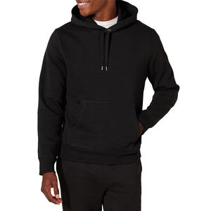 Sudadera con capucha de algodón y poliéster en blanco con logotipo gráfico bordado personalizado para hombre - Product Image 1