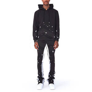 Survêtement évasé idéal pour l'automne et vêtements flexibles Survêtement évasé léger survêtement évasé pour le printemps 100% coton - Product Image 1