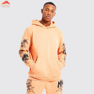 ชุดฮู้ดดี้ผ้าฟลีซแบบเรียบสำหรับผู้ชายและชุดวอร์มพิมพ์ลาย ระบายอากาศได้ดี เสื้อผ้าฤดูหนาว ผู้ผลิตขายส่ง - Product Image 3