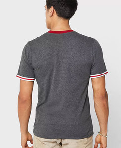 T-shirt vierge en gros en vrac personnalisé 100% coton T-shirt impression logo pour hommes t-shirts unis imprimés blanc noir t-shirts - Product Image 1