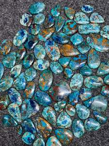 Piedra de cabujón de ágata Shattukite Natural de grado AAA 100%, verde para la fabricación de joyas piedra preciosa curativa, piedras preciosas sueltas hechas a mano - Product Image 3