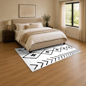 <b>RUGS</b> DEPOT LXDP-0063 Wholesale Grey Silver Vintage Patchwork Digital Printed Machine Washable Chenille Area <b>Rug</b> <b>Non</b> <b>Slip</b> - Product Image 3