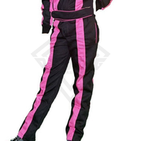 Combinaison de course rose personnalisée pour femmes, combinaison professionnelle de karting, combinaison de course automobile pour femmes, combinaison ignifugée une pièce pour karting