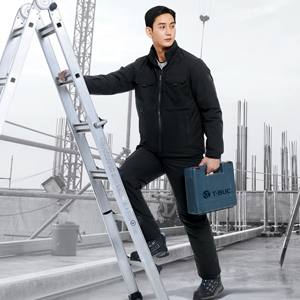 Ensemble veste et pantalon rembourrés légers de qualité supérieure [TBUC] TL-301J/P(BK) avec micro-rembourrage isolant, extensible, coupe-vent, vêtements de travail - Product Image 1