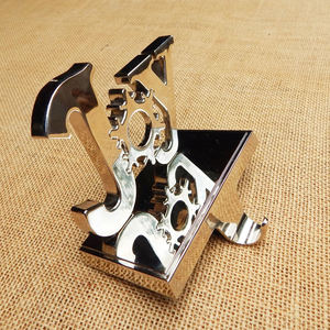 Ornements Décor En Gros Prix Bas Métal Mur Cintre Crochet Meilleur Vendeur Décor En Aluminium JOY Mots Bas Titulaire pour Noël - Product Image 4