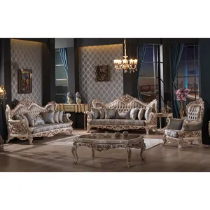 新款仿古酒店沙发设计法式复古沙发设计经典家具客厅沙发优雅家具