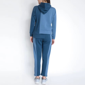 2025 Sudadera con capucha de fitness informal para mujer al por mayor con logotipo personalizado de manga larga 100% chándales de patrón sólido de algodón - Product Image 4