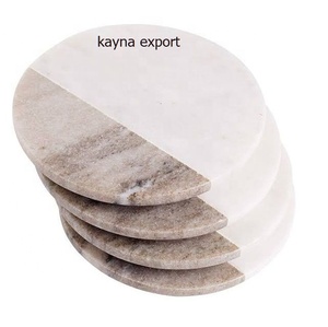 <b>Gold</b> Metal Leaf Designer Marble <b>coaster</b> Kitchen Use Fancy Decorative Marble <b>coaster</b> With <b>Gold</b> Edge Table Decor Restaurant Mats - Product Image 5