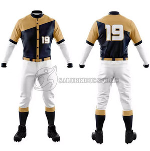 Uniforme de Béisbol Personalizado Sublimado en Algodón Transpirable, Talla Grande, con Logotipo Personalizado para Hombre - Product Image 2