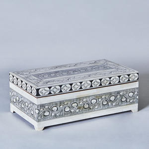 Boîte à bijoux en bois de meilleure qualité avec incrustation d'os indien bois de vadrouille coloré pour cadeau directement du fabricant indien - Product Image 4