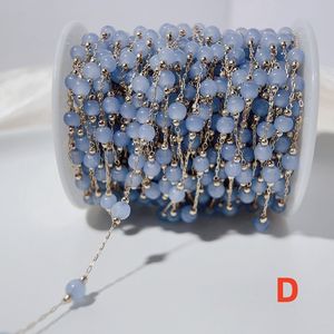 Cadena de Eslabones de Cuentas Redondas de Cuarzo Natural para Pulsera, Collar para Fabricación de Joyas, Collar de Cadena de Cuentas, Joyería de Alto Nivel - Product Image 5