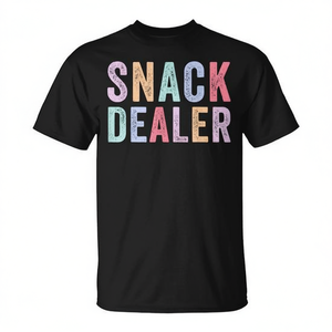 T-shirt promozionale colorata per il personale del campeggio estivo e per i lavoratori delle asili nido, ideale per la distribuzione di snack - Product Image 2