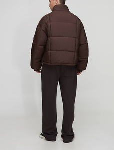 Wholesale Canada <b>Plus</b> <b>Size</b> Bodywarmer Men Goose Padding <b>Coat</b> Custom Embroidered Logo Cotton Blazer 3D Pattern Bubble Jacket - Product Image 6