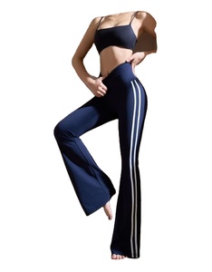 Pantalon de survêtement évasé pour femme, personnalisable avec étiquette, haute qualité, nouvelle collection, couleur personnalisée, en coton - Product Image 3