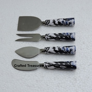 High Quality Luxury Resin Handle Stainless Steel <b>Cheese</b> <b>Set</b> in Food Grade Metal for Restaurant Top Serving Use <b>Cheese</b> <b>Set</b> - Product Image 5