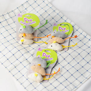Jouet à mâcher interactif en peluche pour chat, en forme de souris, avec herbe à chat, pour le nettoyage des dents, vente en gros - Product Image 4
