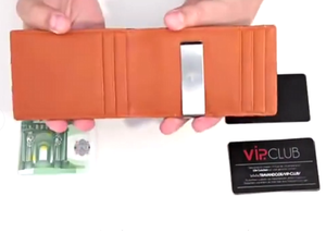 Tarjetero de piel auténtica personalizado, tarjetero de alta calidad para hombre, Cartera de bolsillo, minicargador inteligente de piel de Caballo Loco Delgado - Product Image 2