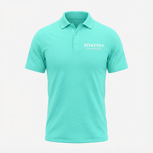 Polo de talla grande para hombre de primera calidad Color sólido Cómodo Ajuste de algodón Elegante para uso diario Uso informal y al aire libre - Product Image 1
