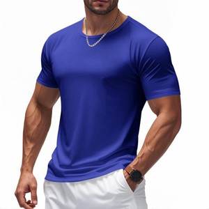 Camisetas para Hombre 100% Algodón, Cuello en V, Corte Regular, Color Sólido Informal, Manga Corta de Verano, Estilo Hip Hop, Secado Rápido, Transpirable, Tejido de Punto - Product Image 4