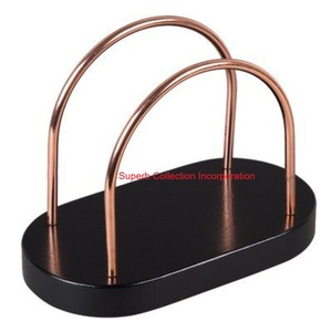 Servilletero con marco de alambre de Metal negro para mesa de comedor y cocina Dispensador de pañuelos de diseño Triangular elegante para restaurantes caseros - Product Image 5