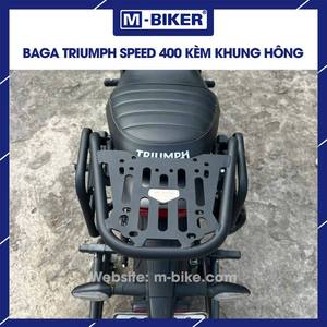 For Triumph Speed 400 Aluminium Rear <b>Rack</b> <b>Plate</b> Type with Side Frame for Motorcycles with Tail Bag - Product Image 2