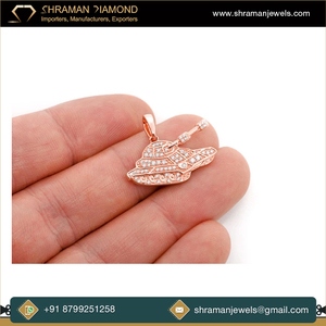 จี้เพชรโมอิสยานรบทองคำแท้10K เครื่องประดับทันสมัยสไตล์ฮิปฮอปทันสมัยมีดีไซน์เป็นประกาย - Product Image 4