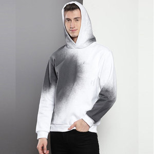 Sudaderas con capucha de peso pesado en blanco de algodón y poliéster para hombre - Product Image 4