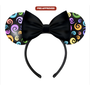 Bandeau à cheveux personnalisé avec nœud en vinyle, design oreilles de souris Sprightly Concept, commande directe usine H.E.R. Marque - Product Image 1