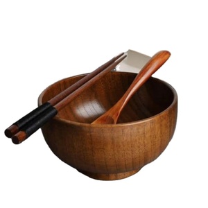 Acacia Wood Salad <b>Bowls</b> Set <b>Large</b> Wooden <b>Serving</b> <b>Bowl</b> for Fruits Kitchen <b>Bowls</b> with Fork and Spoon From Falak World Export - Product Image 3