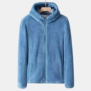 Veste zippée intégrale en gros avec logo personnalisé, 100% coton, imperméable, de haute qualité, épaisse, en polaire, masque d'hiver - Product Image 6