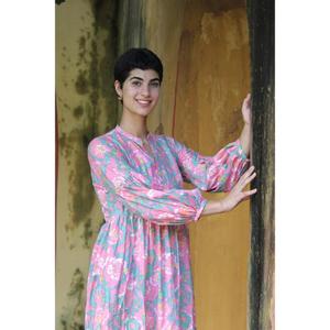 2025าบายาคอวีผ้าซาตินพิมพ์ลายดอกไม้เป็นมิตรต่อสิ่งแวดล้อมชุดสตรีทสไตล์โกธิคสำหรับผู้หญิงความยาวถึงพื้นพิมพ์ดิจิตอลแบบดิจิตอล - Product Image 4