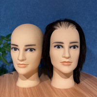 Modèle de tête à clipser pour hommes pour la pratique de la coupe de cheveux, la beauté et la coiffure, modèle de tête de pratique de coiffure