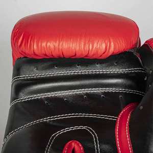 Gants de boxe pour l'entraînement sac de boxe MMA entraînement cuir Durable rembourré Fitness Gear hommes cuir de vachette doré - Product Image 4