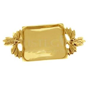 ถาดรองทองเหลืองทรงสี่เหลี่ยมผืนผ้าสีทองสำหรับใช้ในบ้านและห้องครัว - Product Image 3