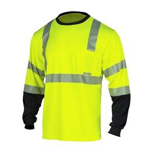 Hi Vis Waterproof Workwear Construction Polo T Shirt Two-Tone <b>Reflective</b> <b>Safety</b> <b>Clothing</b> Wholesale Polo Shirts - Product Image 5