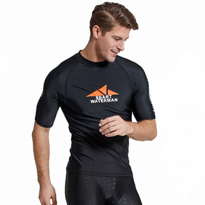 Maillot de bain de surf à manches courtes pour hommes Maillot de bain Rashguard Protection solaire Maillot de bain pour le surf - Product Image 4