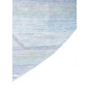 Tapis en laine et soie noué à la main Freedom Manchaha bleu 9x12 rectangulaire, motifs abstraits de patchwork pour couloir, pour usage domestique Lub-6566 - Product Image 4