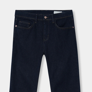 กางเกงยีนส์100% ทรงตรงสำหรับผู้ชาย, กางเกงยีนส์ทรงแครอทปรับแต่งได้ทรงตรงซักกลาง/เบาสำหรับฤดูใบไม้ผลิ - Product Image 2