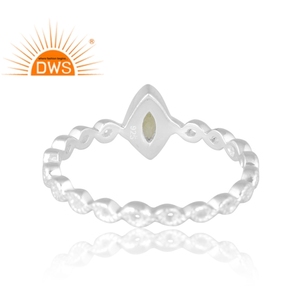 แหวนพลอยเพอริโดธรรมชาติ925เงินสเตอร์ลิงดีไซน์ไม่เหมือนใครสำหรับผู้หญิงเครื่องประดับดีไซน์ตามต้องการสำหรับผู้หญิงของขวัญสำหรับผู้หญิง - Product Image 2