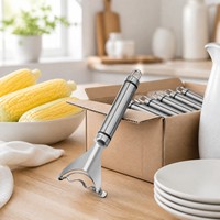 RVS maïsontkorner, maïsstripper voor salade, groentenbereiding, verse maïs, keukengerei, groothandel, bulk