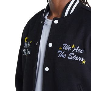 เสื้อแจ็กเก็ตเบสบอลสำหรับผู้ชายเสื้อกีฬาทีมโรงเรียนลำลองทรงหลวมมีการตกแต่งปักลายสำหรับฤดูหนาว-ไฮสตรีท - Product Image 5