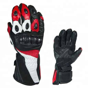 Gants de moto Alpha Racing en cuir à doigts entiers, écran tactile, évacuation de l'humidité, séchage rapide, ajustables, respirants pour - Product Image 3