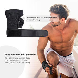 Gants d'entraînement croisé de sport Support de poignet en PU pour Fitness Gym Workout Écran tactile Compatible Grip pour le cyclisme Usage quotidien - Product Image 4